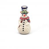Candlestick-snowman - Polish pottery