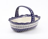Egg basket - Polish pottery