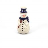 Candlestick-snowman - Polish pottery