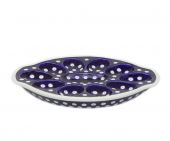 Plate for eggs - Polish pottery