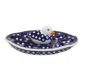 Plate for eggs - Polish pottery