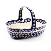 Egg basket - Polish pottery