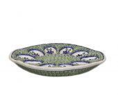 Plate for eggs - Polish pottery