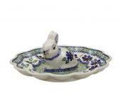 Plate for eggs - Polish pottery