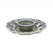 Plate for eggs - Polish pottery