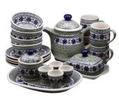 Set for breakfast - Polish pottery