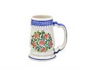 Beer mug - Polish pottery