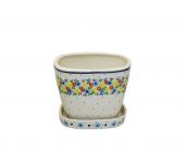 Medium flower pot - Polish pottery