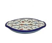 Plate for eggs - Polish pottery