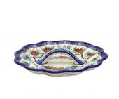 Plate for eggs - Polish pottery