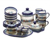 Set for breakfast - Polish pottery