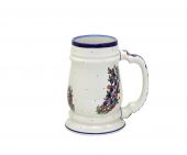 Beer mug - Polish pottery