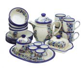 Set for breakfast - Polish pottery