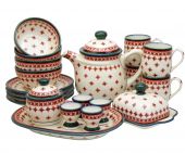 Set for breakfast - Polish pottery