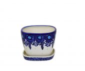 Medium flower pot - Polish pottery