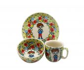 Childrens set - Polish pottery