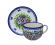 Jumbo cup + saucer - Polish pottery