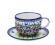 Jumbo cup + saucer - Polish pottery