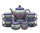 Coffee,Tea set large - Polish pottery