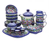 Set for breakfast - Polish pottery