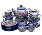 Dessert set large - Polish pottery