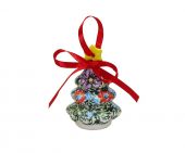 Christmas tree bauble - Polish pottery