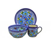 Set for breakfast - Polish pottery