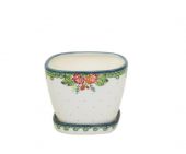 Medium flower pot - Polish pottery