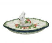 Plate for eggs - Polish pottery