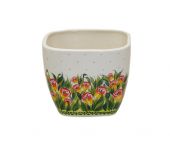 Cover for a flower pot - Polish pottery