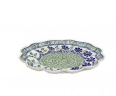 Plate for eggs - Polish pottery