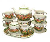 Coffee,Tea set large - Polish pottery