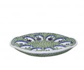 Plate for eggs - Polish pottery