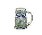 Beer mug - Polish pottery